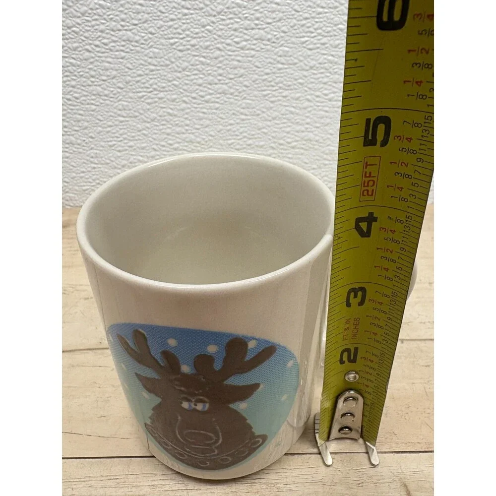 Vtg Dennys Reindeer Heat Activated Color Changing Porcelain Coffee Mug